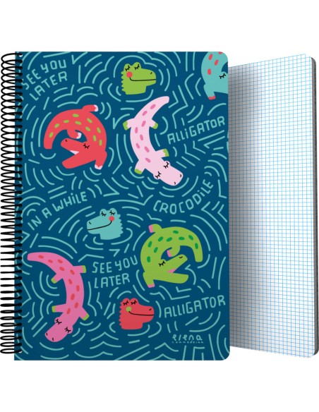 CUADERNO PP Fº 80H 90G C4MM EC ALLIGATOR 294x21x16cm